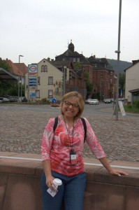 Marion disembarks in Miltenberg