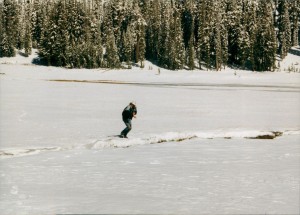Les leaps the mighty river