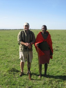 Calum and Maasai warrior, Elephant Pepper