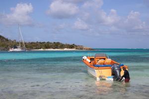 Orange boat