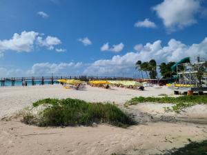 The beach we walked to