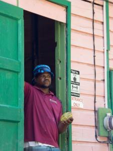 The guy who stirred the cocoa beans with his feet