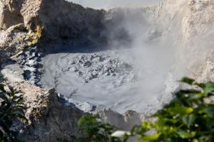 Bubbling mud