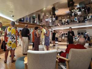 Waiting for the Captain's gala