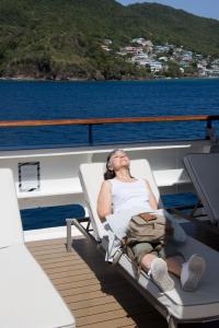 Marion waits for the tour to start