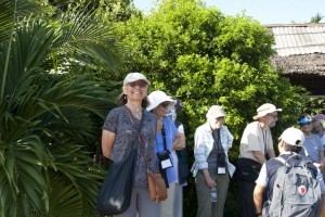 Waiting for the water taxi at the cocoa plantation