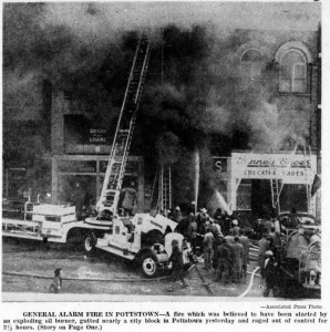 Kessler Pharmacy fire Nov 1949