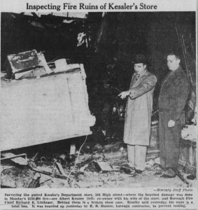 Kessler Pharmacy fire Nov 1949