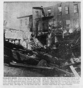High Street store fire, Feb 1971
