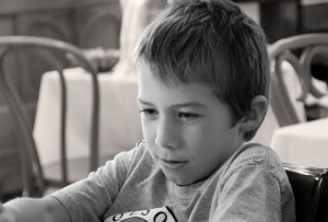 Joey at breakfast