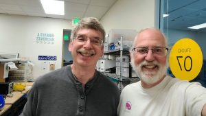 Dropping off piles of electronics at Maker Nexus in Sunnyvale with Brad Martinson