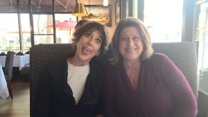 Laurie and Audrey, lunch in Morgan Hill