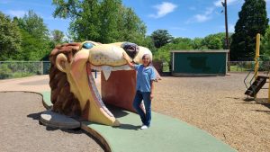 Marion cheats death (Idlewild Park in Reno)