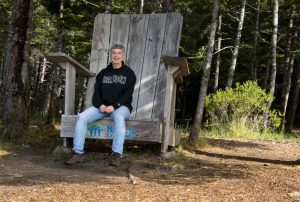 Selfie in a big chair
