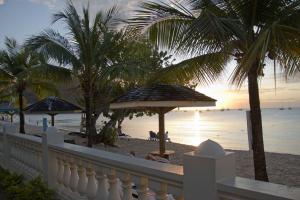The beach at sunset
