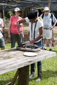 Serving the breadfruit