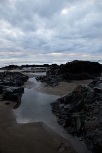The beach