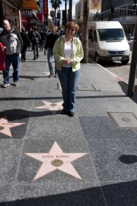 Marion and Bugs Bunny's star 