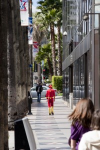 The Flash takes a walk 