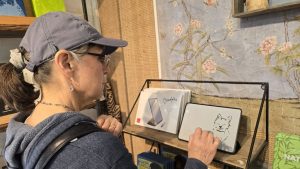 The artist at work