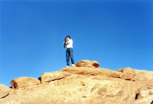 Bart photographs the view